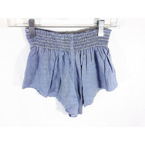 Blue Life Beach Bunny Women's Sz XS Blue Stripe Elastic Waist Pull-On Shorts